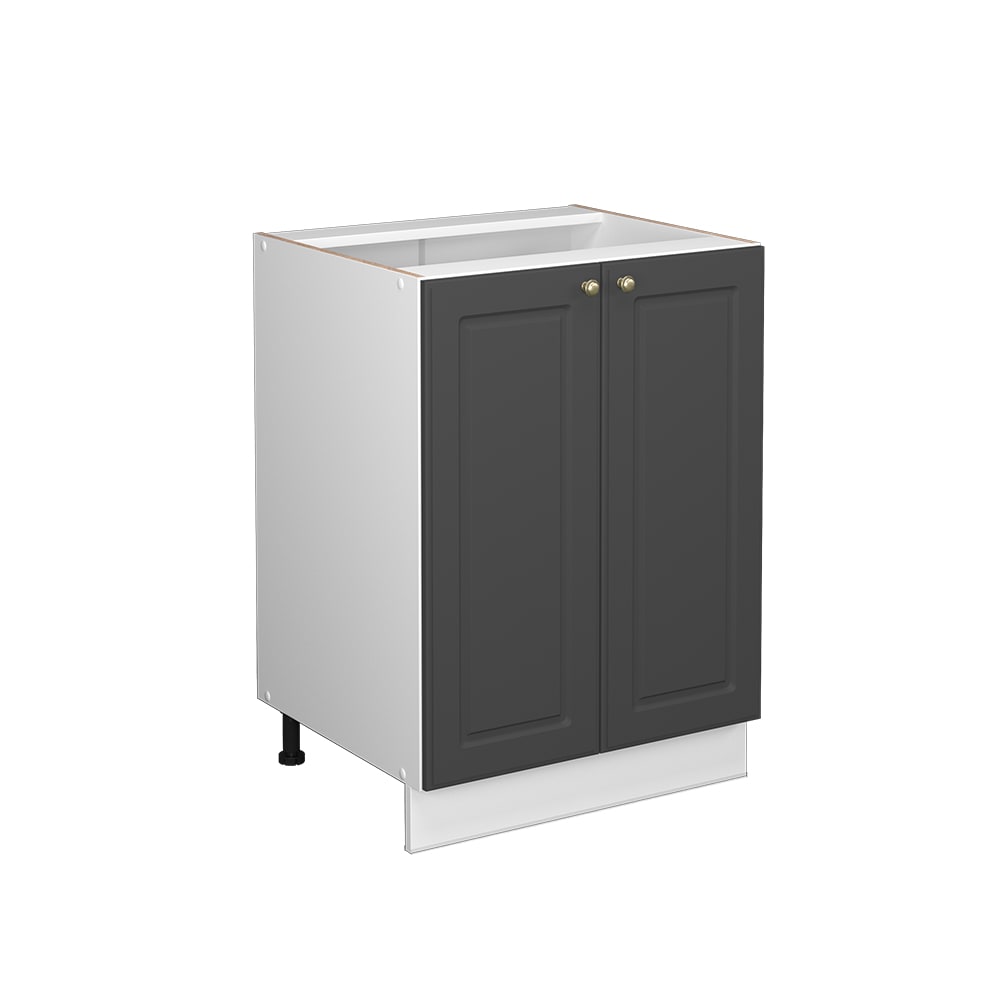 Vicco Midischrank ohne Arbeitsplatte, Anthrazit-Gold 60 x 82cm style modern Grau Spanplatte