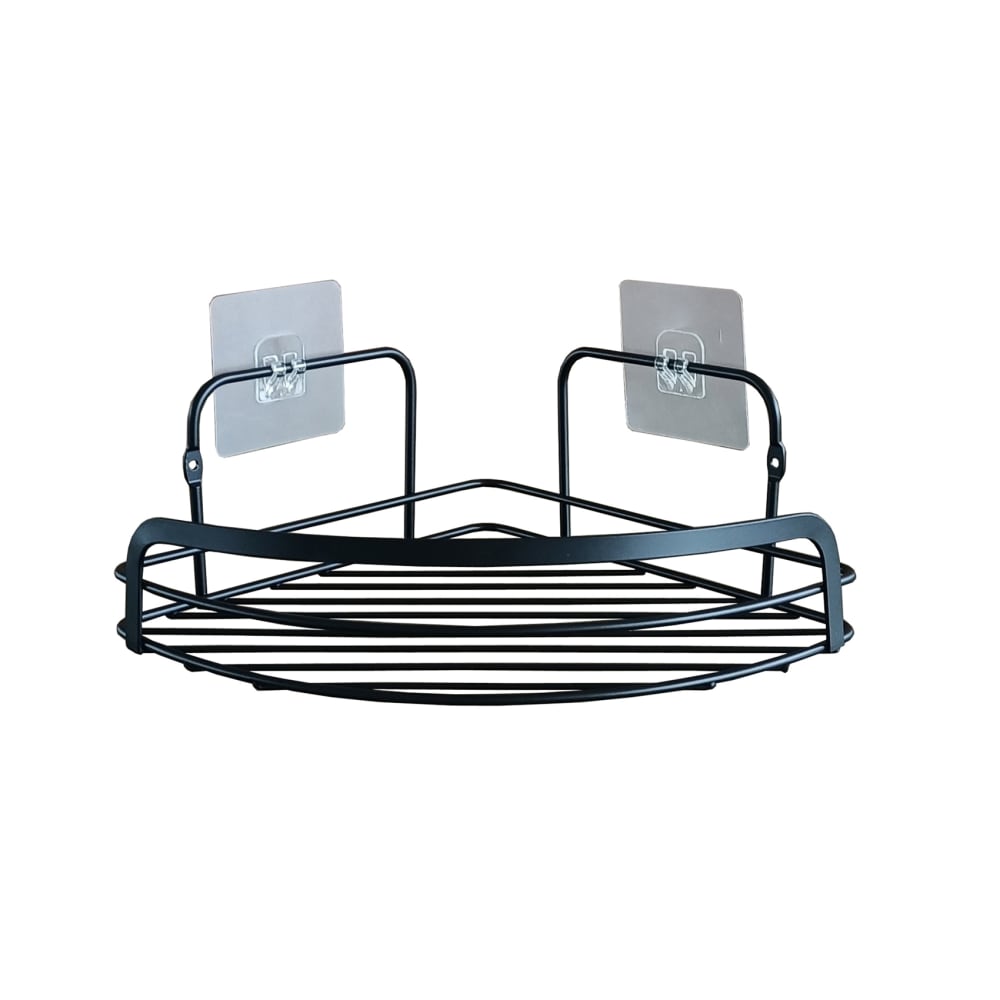 Home Maison Eckduschkorb schwarz style modern - Metall