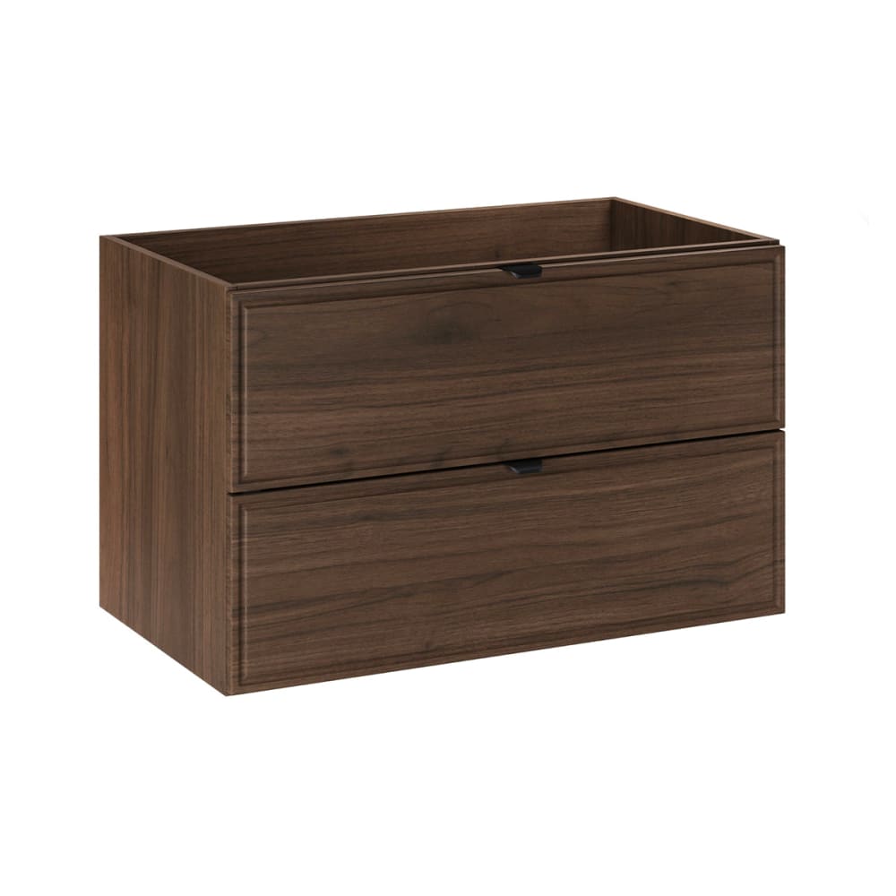 Petits meubles Waschtischunterschrank 80cm Laminierte Platten Dunkles Holz Braun Spanplatte