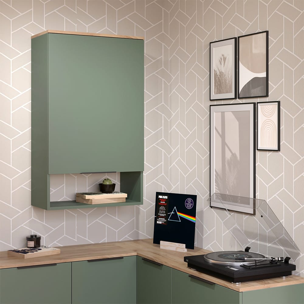 Hängeschrank mit Tür Grün 60x100cm - Maisons Du Monde