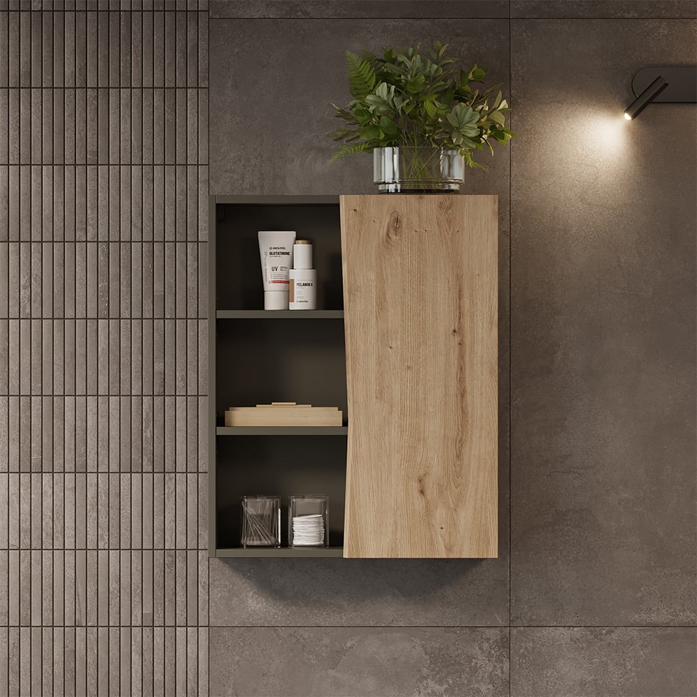 Hängeschrank mit 3 offenen Fächern Artisan 56x70cm - Maisons Du