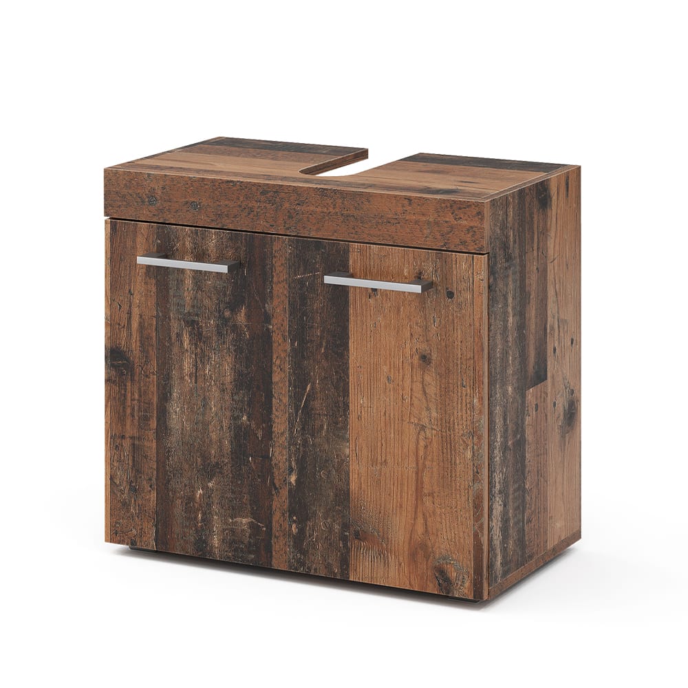 Vicco Waschbeckenunterschrank Oldstyle 60x56cm style modern Braun Spanplatte