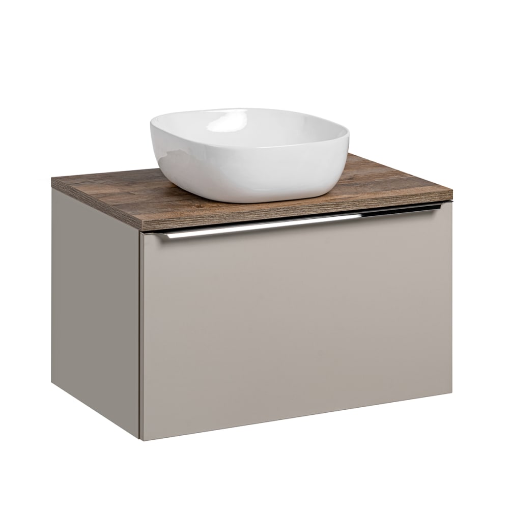 meuble vasque stratifiés - taupe