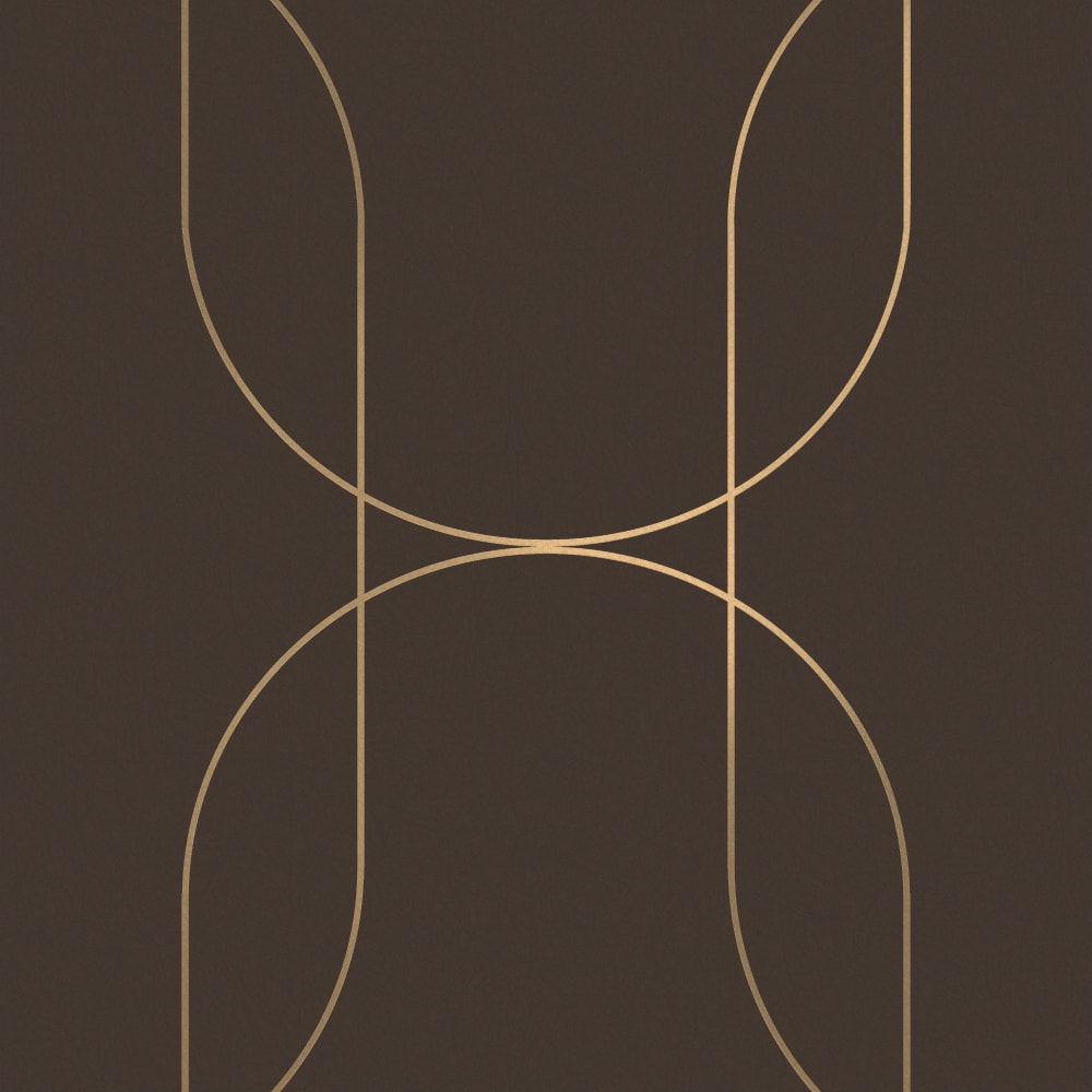 Papier peint lignes marron or 1005x52cm — vue 3