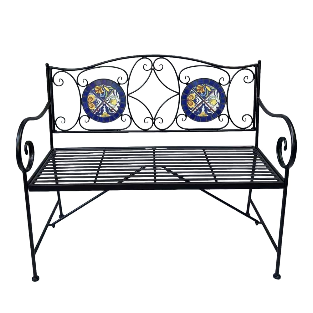 Banc de jardin mosaique, - 107