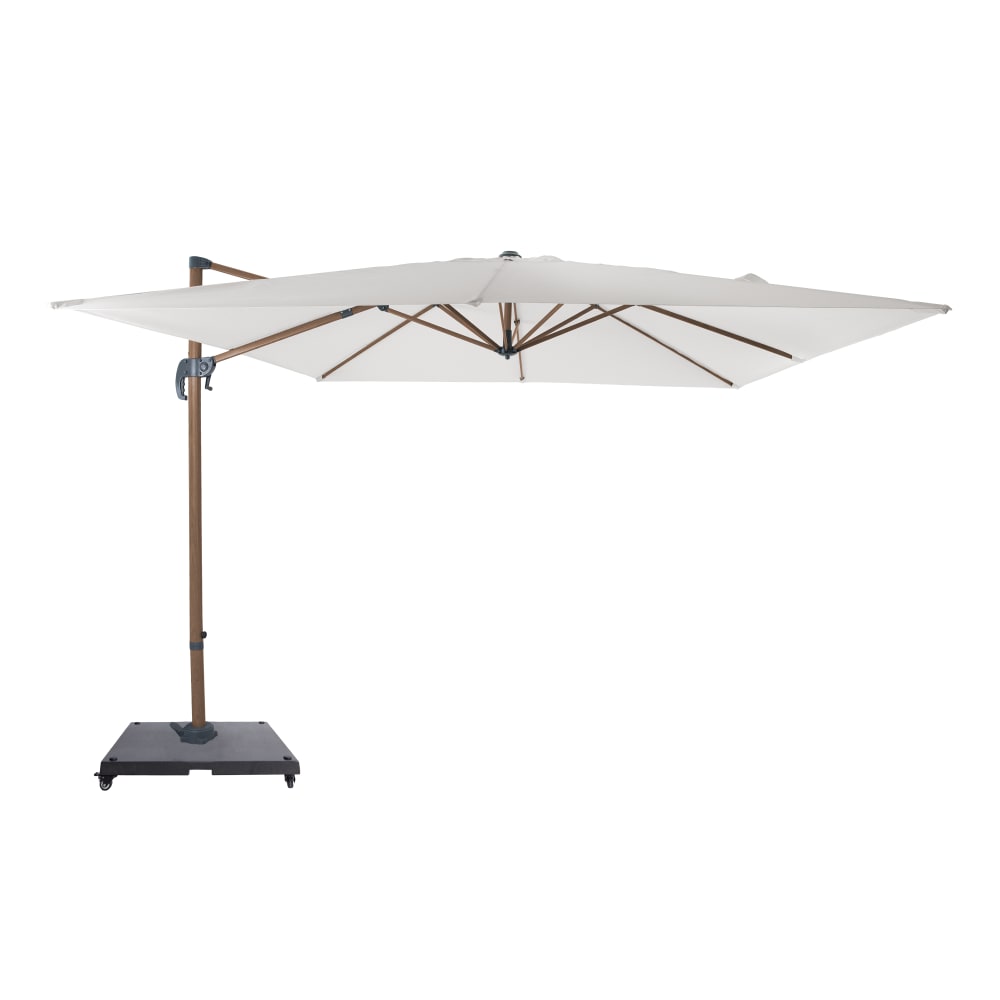 Parasol déporté beige 300 x 300 cm