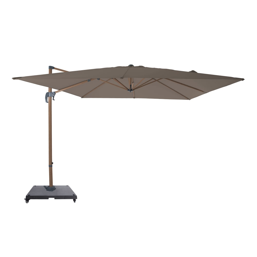 Parasol déporté taupe 300 x 300 cm