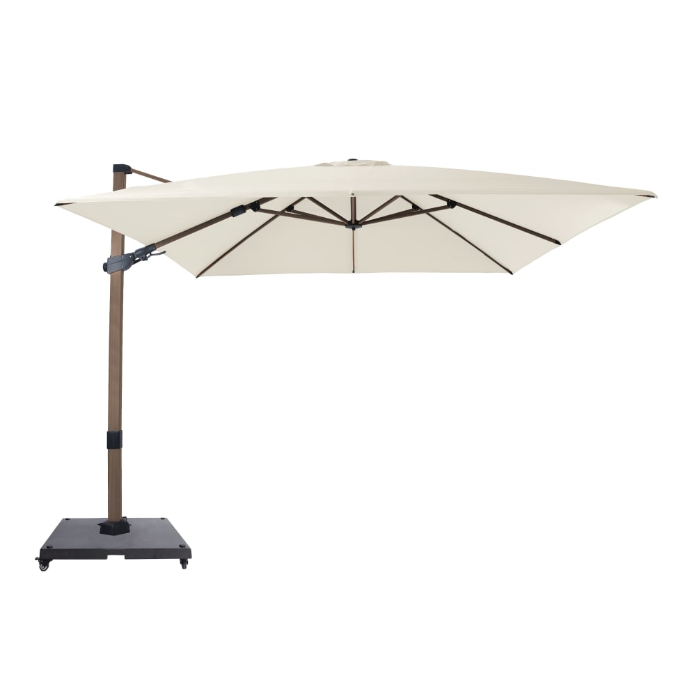 Parasol déporté beige 300 x 300 cm