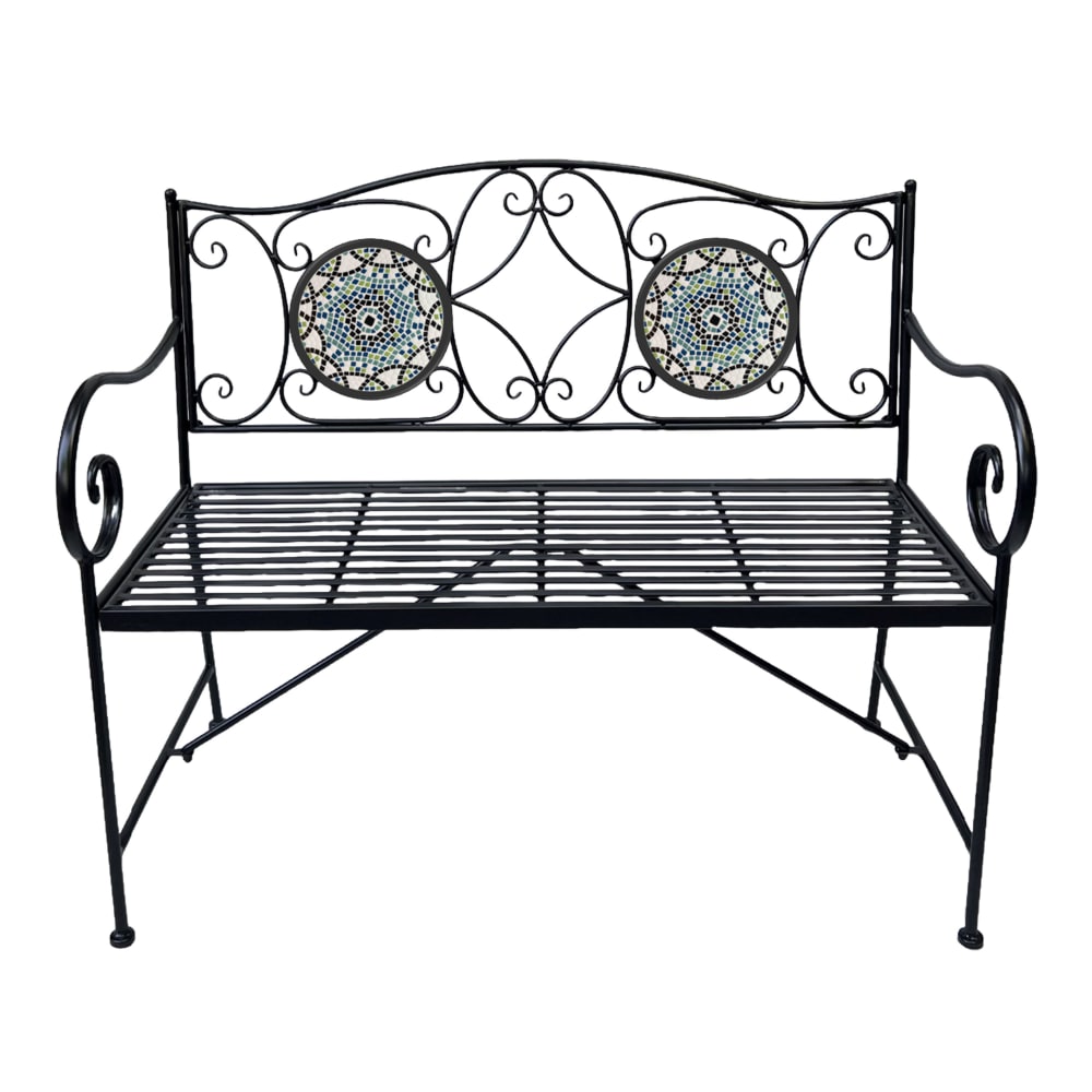 Banc de jardin mosaique, - 107