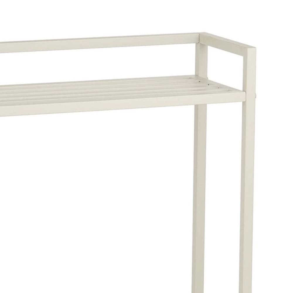 Pflanzenständer Greenrax Cremeweiß Eisen H81xB35xL80cm - Maisons