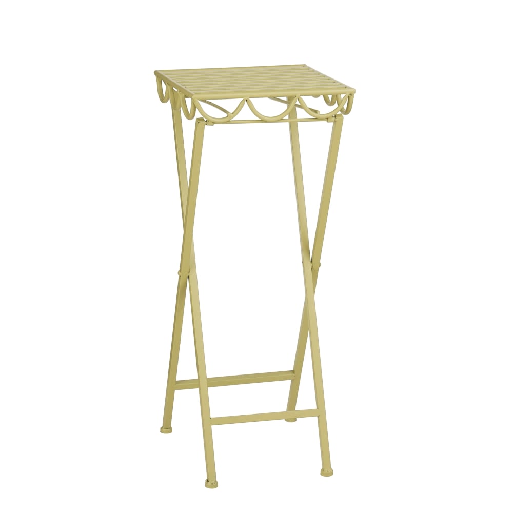 Table à plantes vert clair fer h68xl28xl28cm Table à plantes vert clair fer h68xl28xl28cm