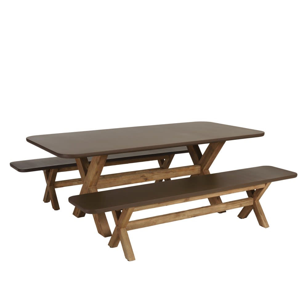 Ensemble table et bancs