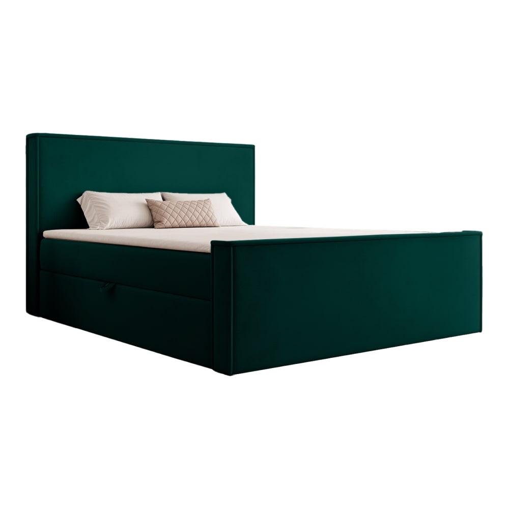 Lit box spring en velours