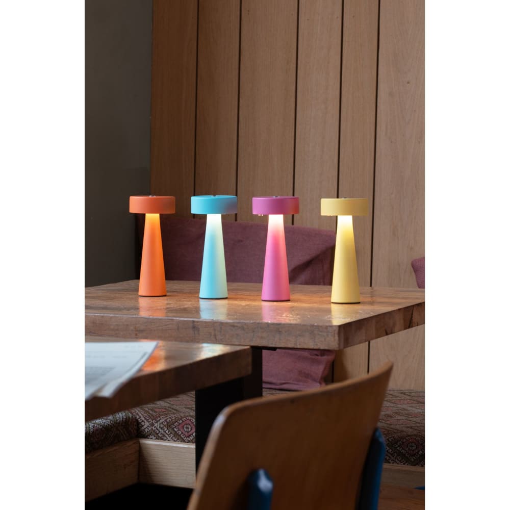 Lampe de table mini led jaune — vue 3