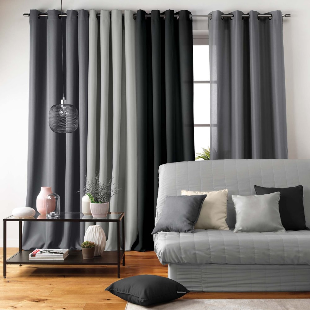 Housse de clic-clac matelassée et bande de socle Gris clair - Maisons du Monde