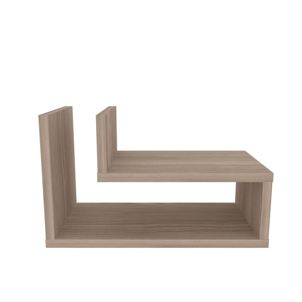 Table de chevet suspendue effet bois Marron
