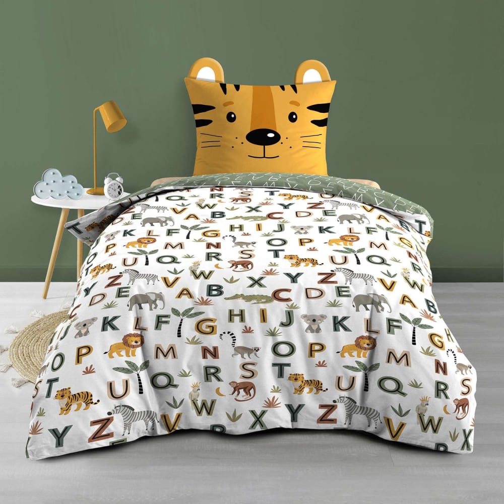 Parure de lit enfant réversible Coton 42 fils/cm² 140 x 200 cm