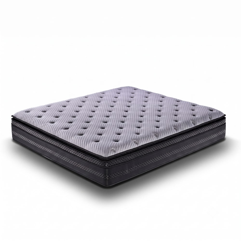 Matratze doppeltopper federn 25 cm mittelfest 200x200 cm -