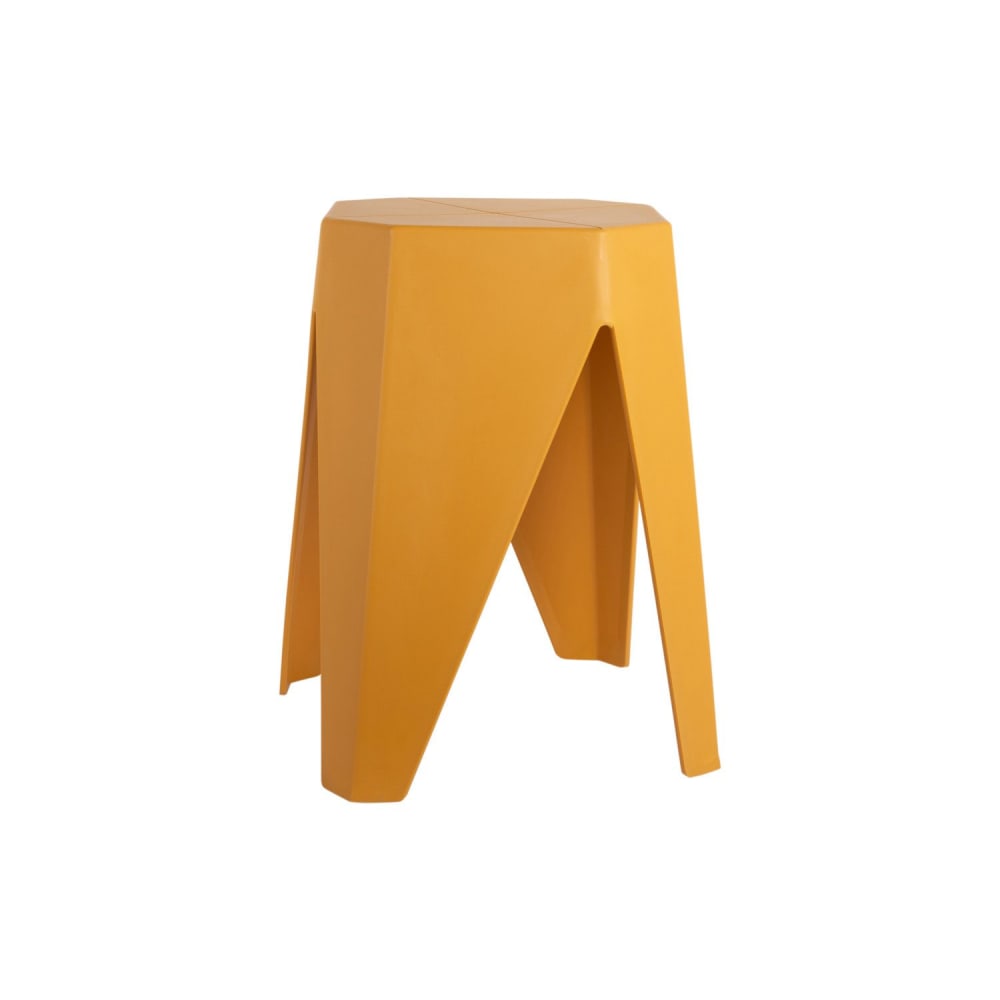 Tabouret d'appoint empilable jaune moutarde Tabouret d'appoint empilable jaune moutarde