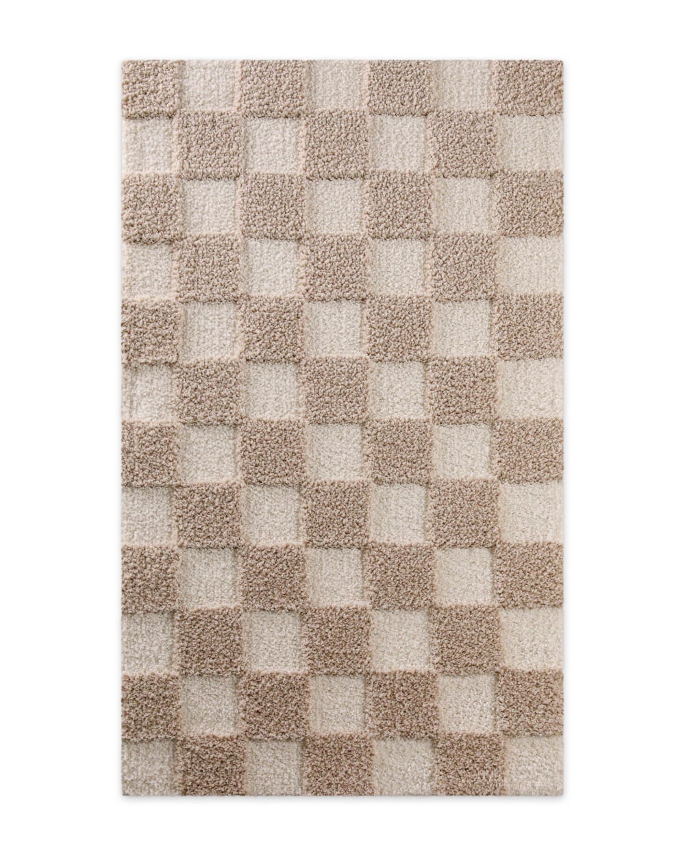 Tapis de bain à relief - damier