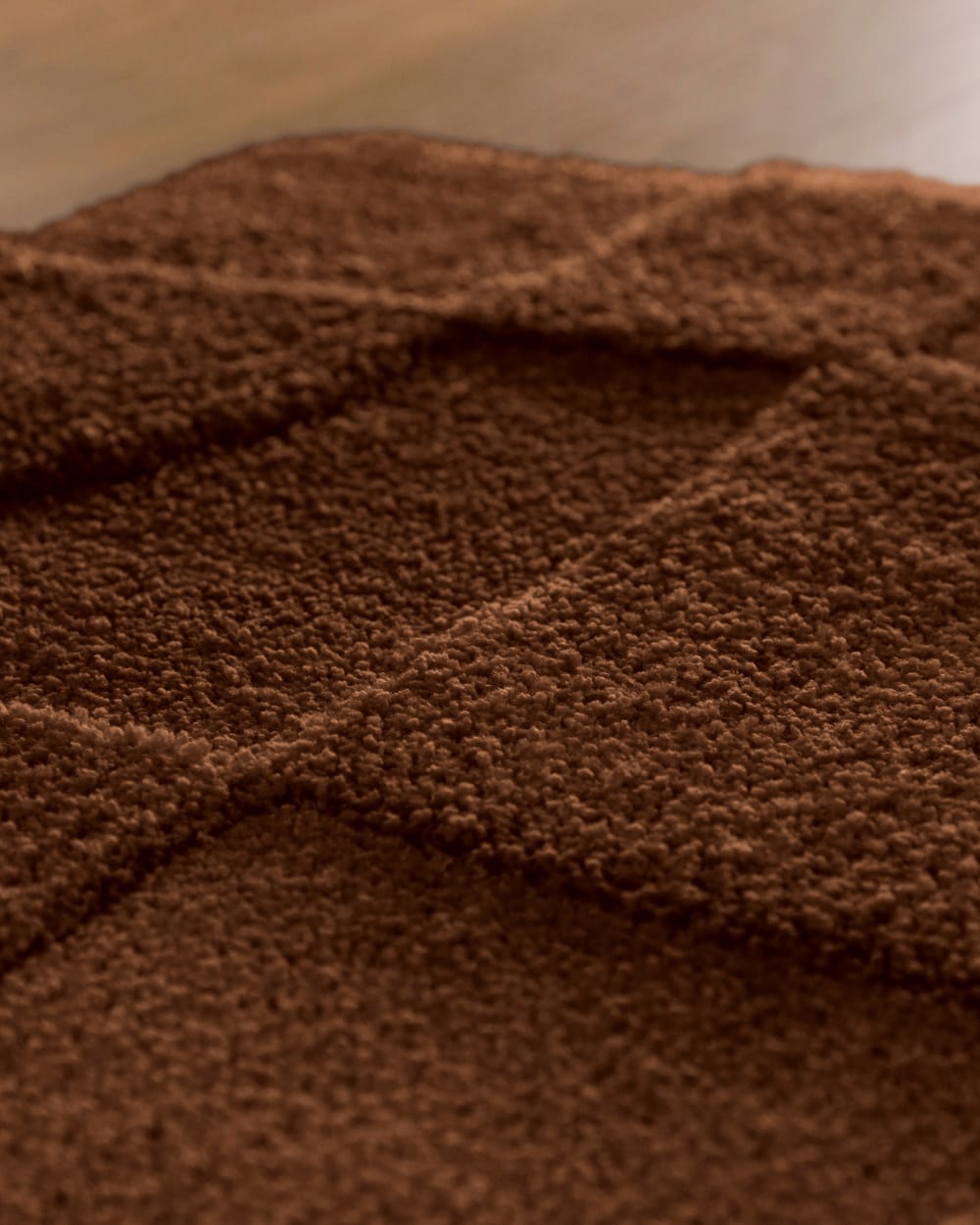Tapis de bain à relief marron 80x150 — vue 3