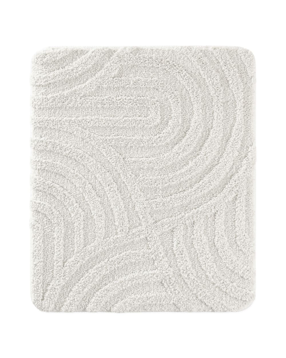 Tapis de bain à relief blanc 55x65