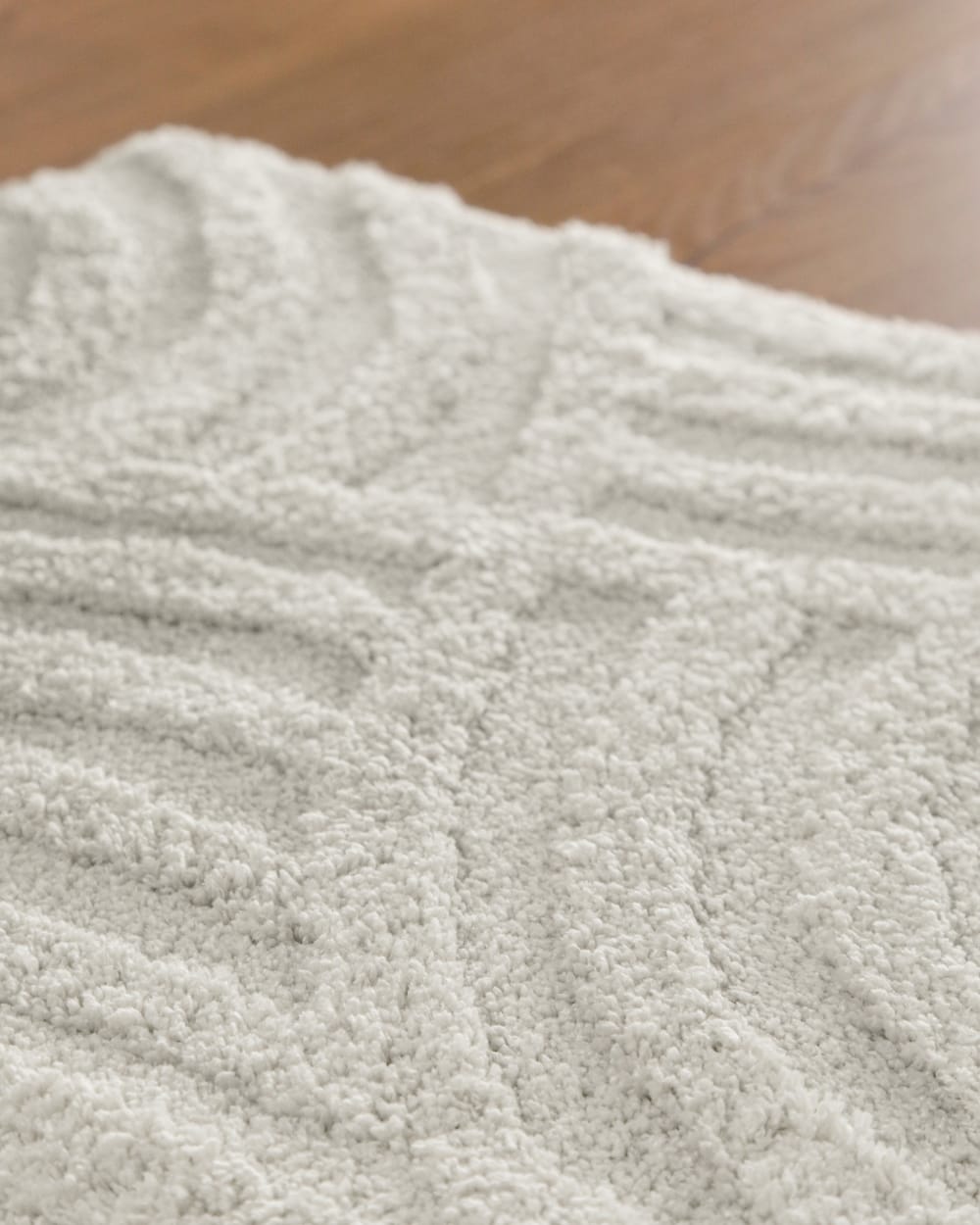 Tapis de bain à relief blanc 55x65 — vue 4