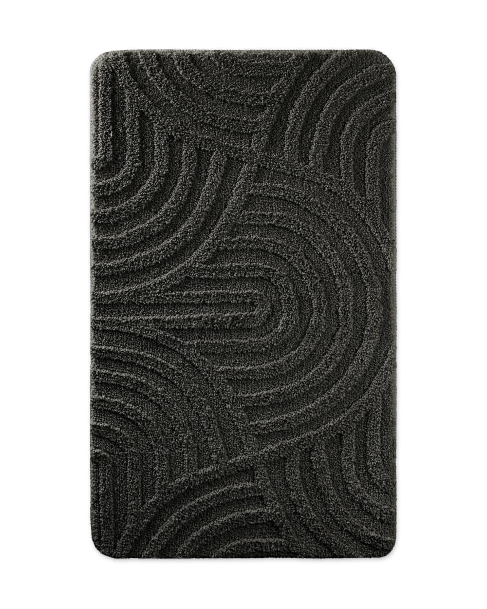 Tapis de bain à relief anthracite 80x150