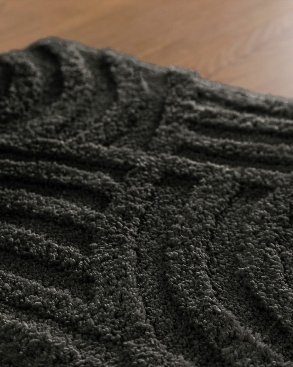 Tapis de bain à relief anthracite 80x150 — vue 4