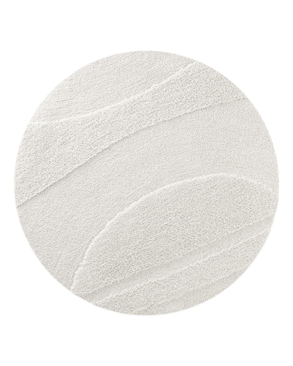 Tapis de bain rond à