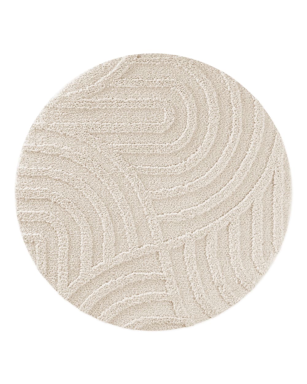 Tapis de bain rond à