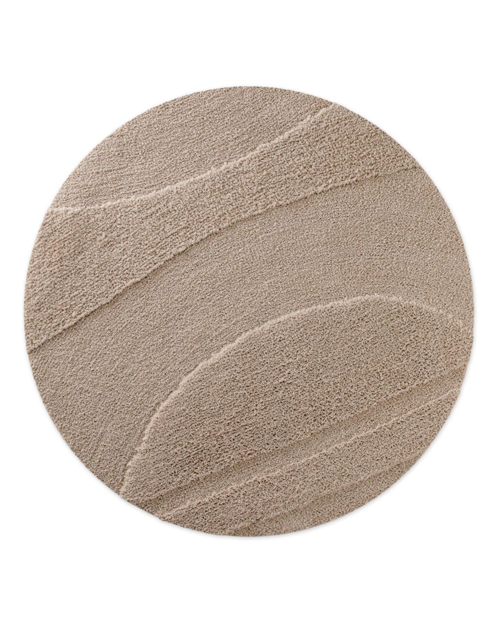 Tapis de bain rond à