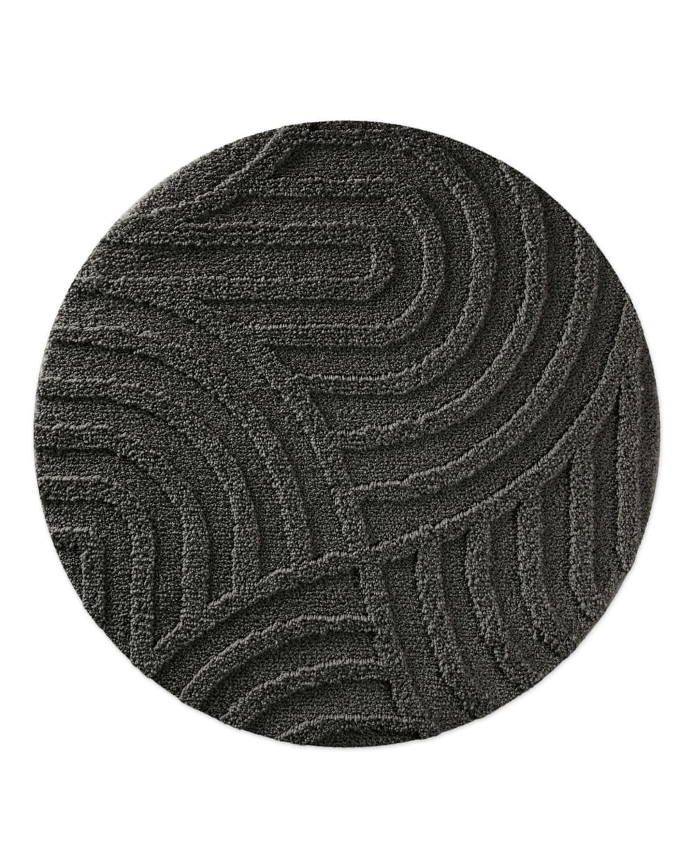 Tapis de bain rond à