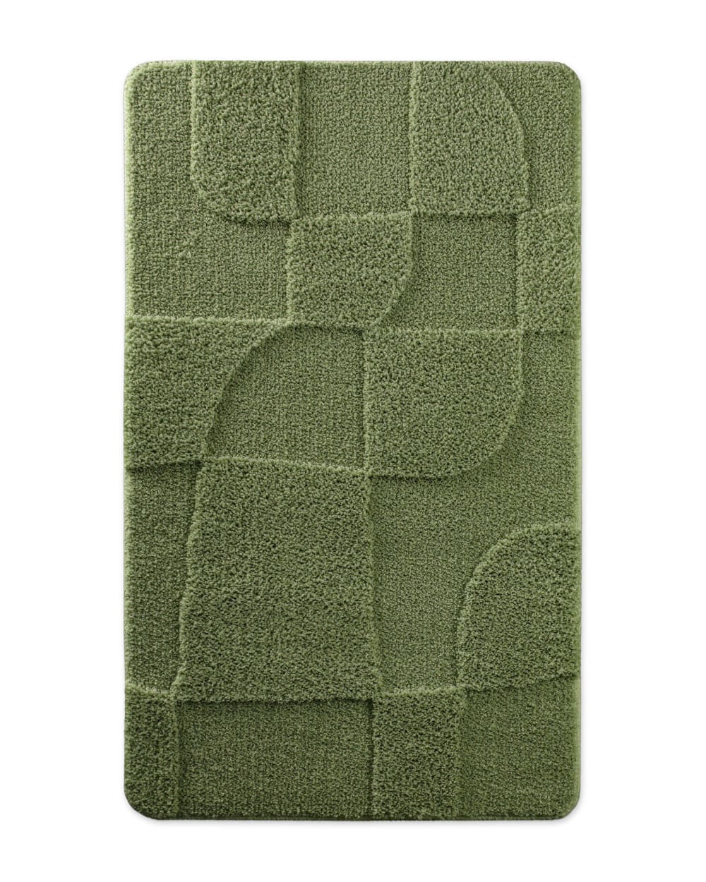 Tapis de bain à relief - olive