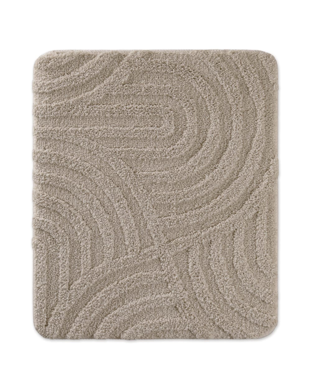 Tapis de bain à relief gris taupe 55x65