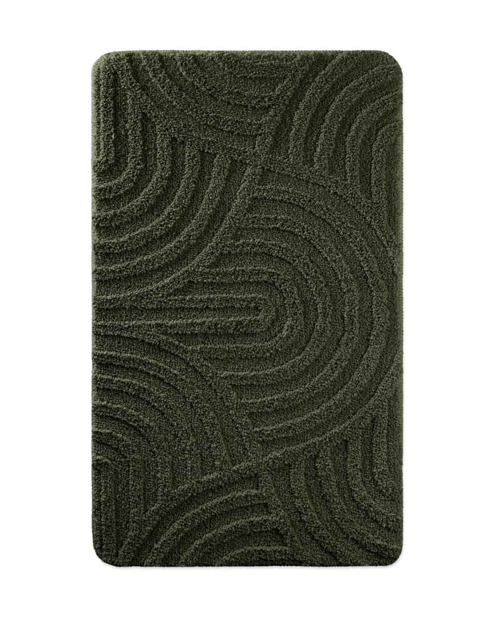 Tapis de bain à relief - kaki