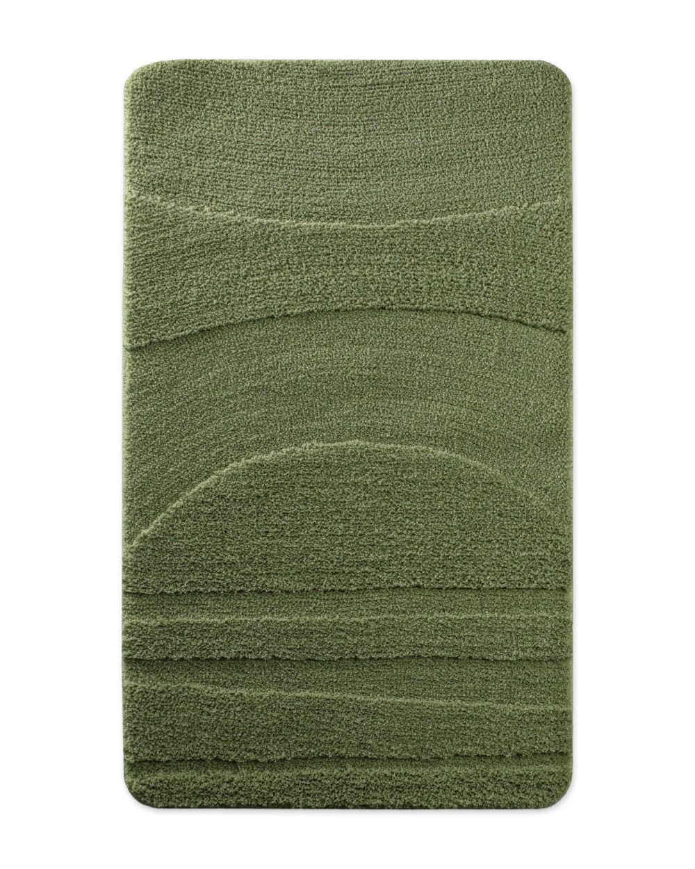 Tapis de bain à relief - olive