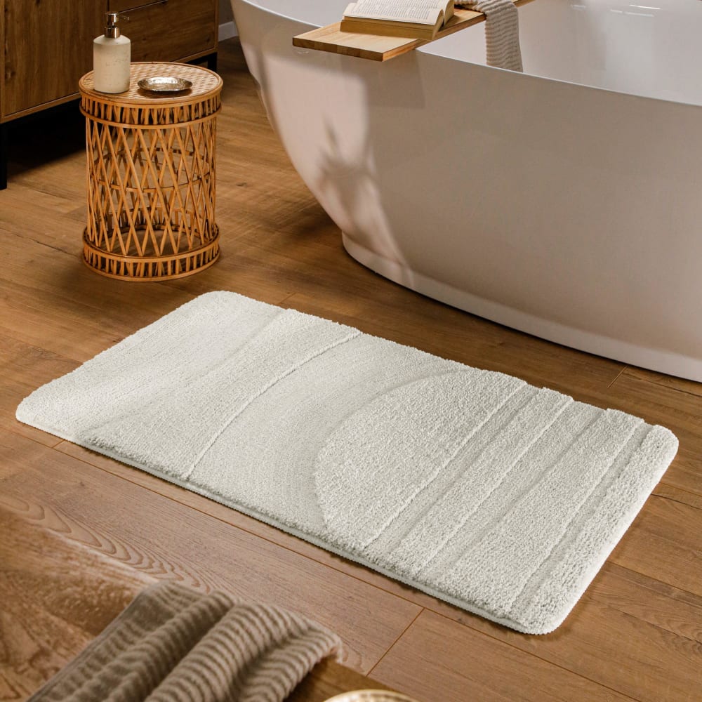 Badematte mit Relief weiß 70x120 - Maisons Du Monde