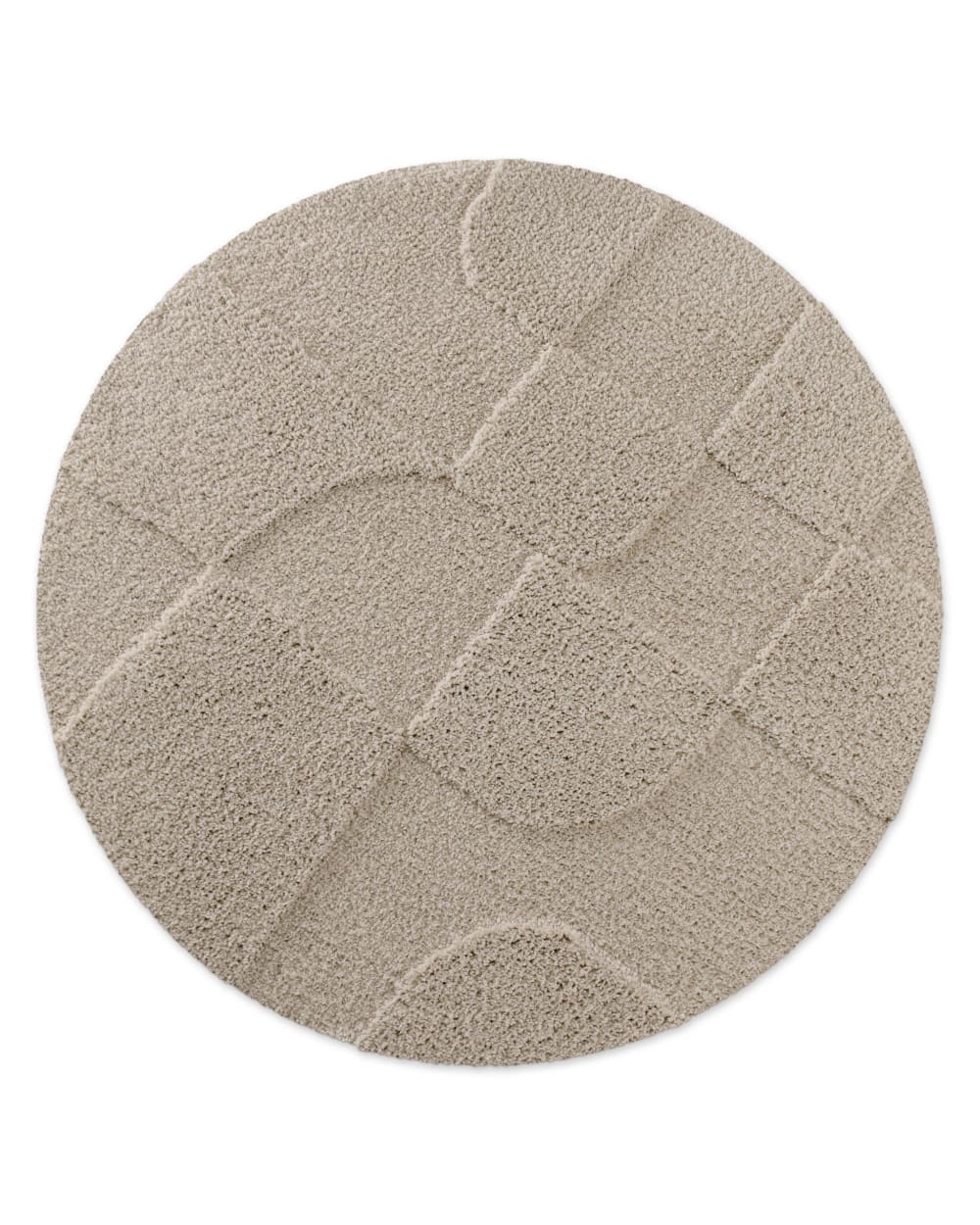 Tapis de bain rond à - relief
