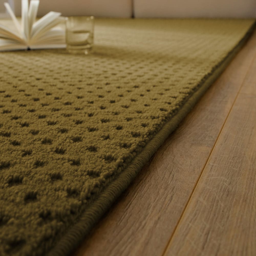 Tapis en laine avec relief vert olive 160x230 — vue 4