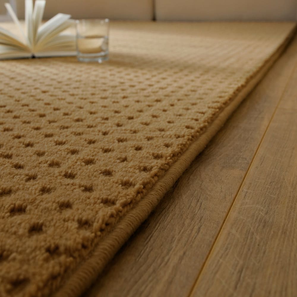 Tapis en laine avec relief caramel 160x230 — vue 4