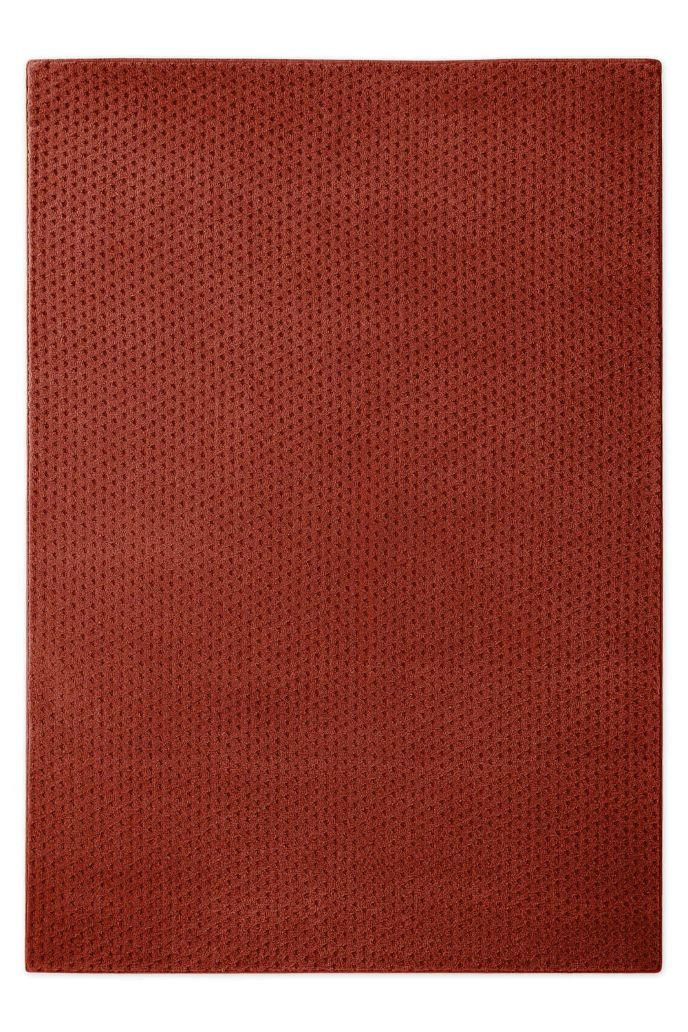 Tapis en laine avec relief - rouge