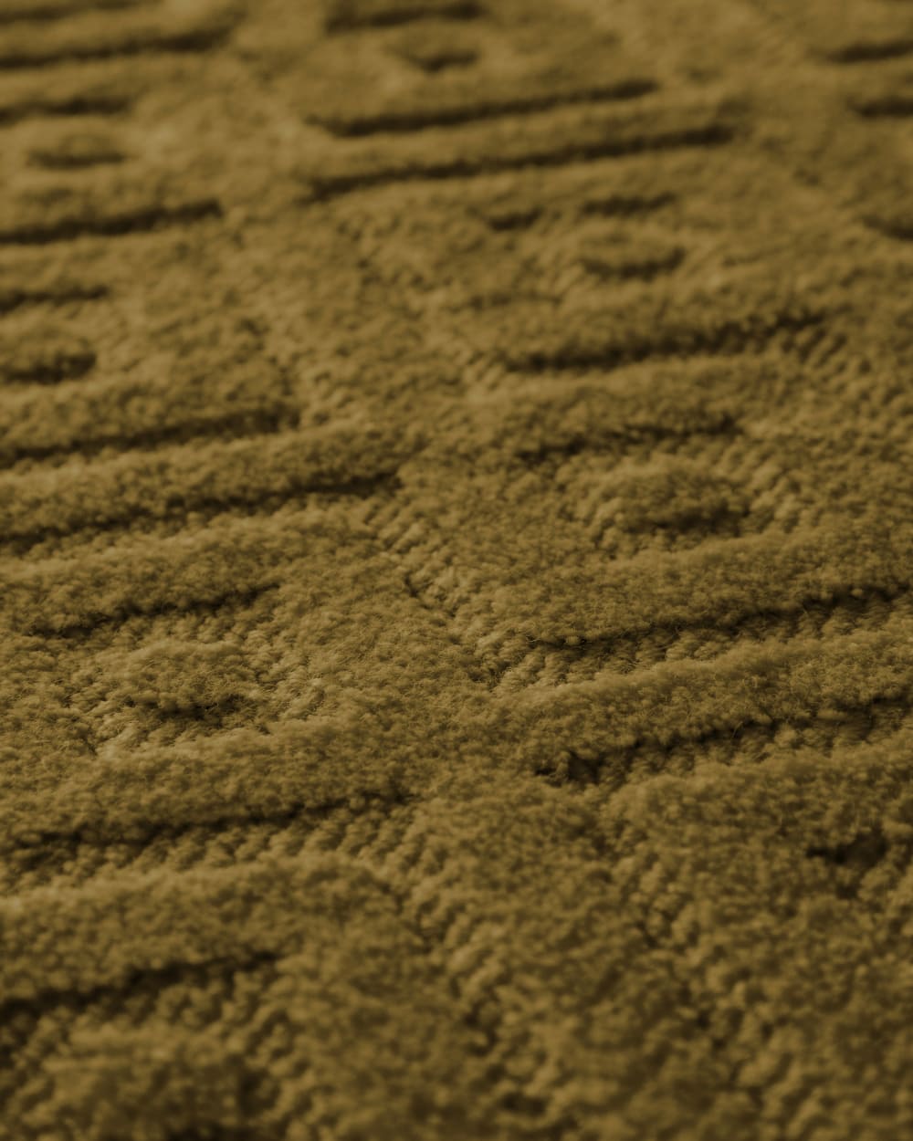 Tapis en laine avec relief vert olive 140x200 — vue 4