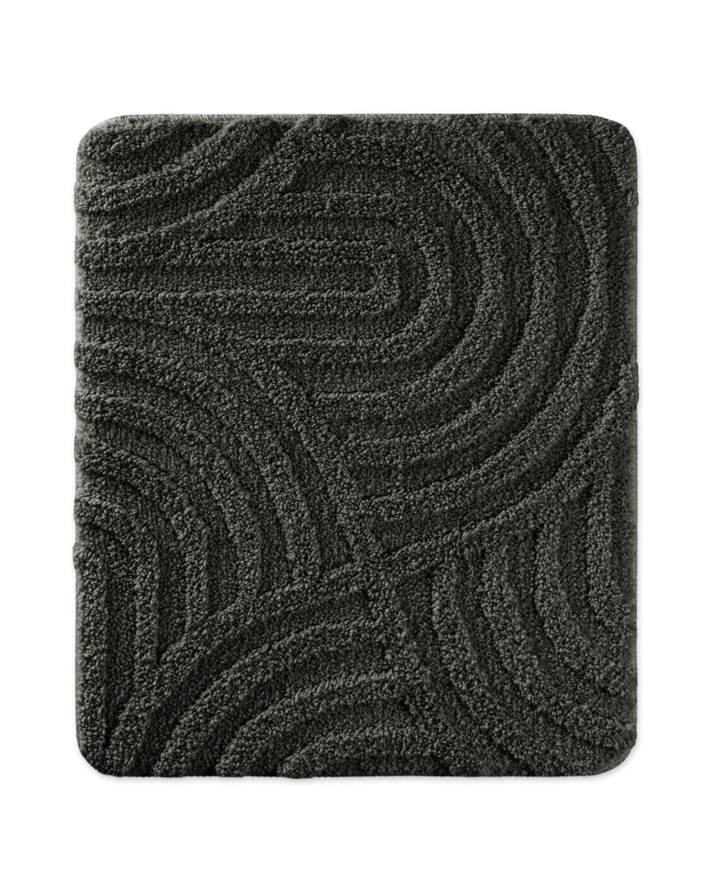 Tapis de bain à relief anthracite 55x65