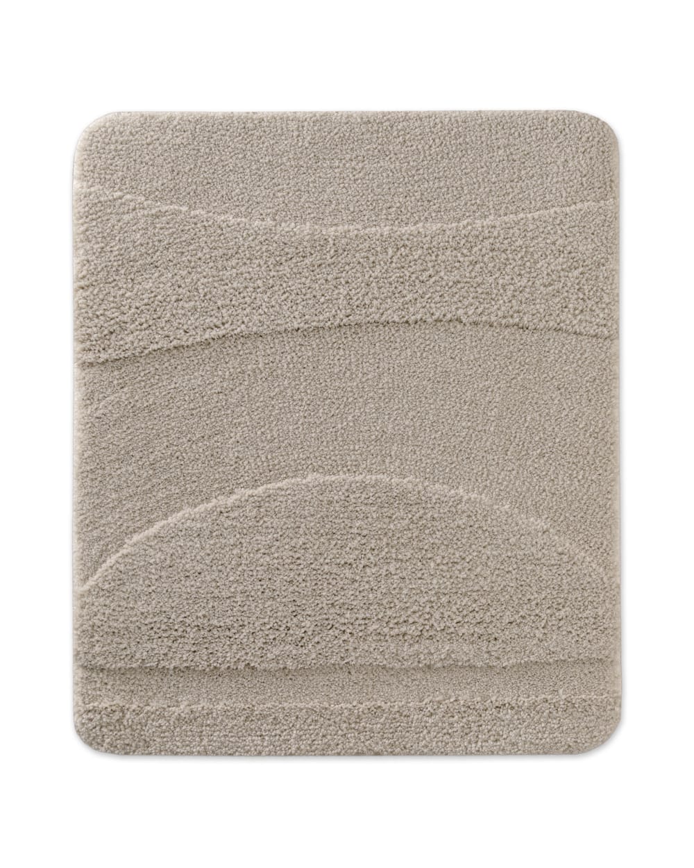 Wecon Home Badematte mit Relief graubraun 55x65 style modern Öko-Tex Zertifikat - Pes - Polyester
