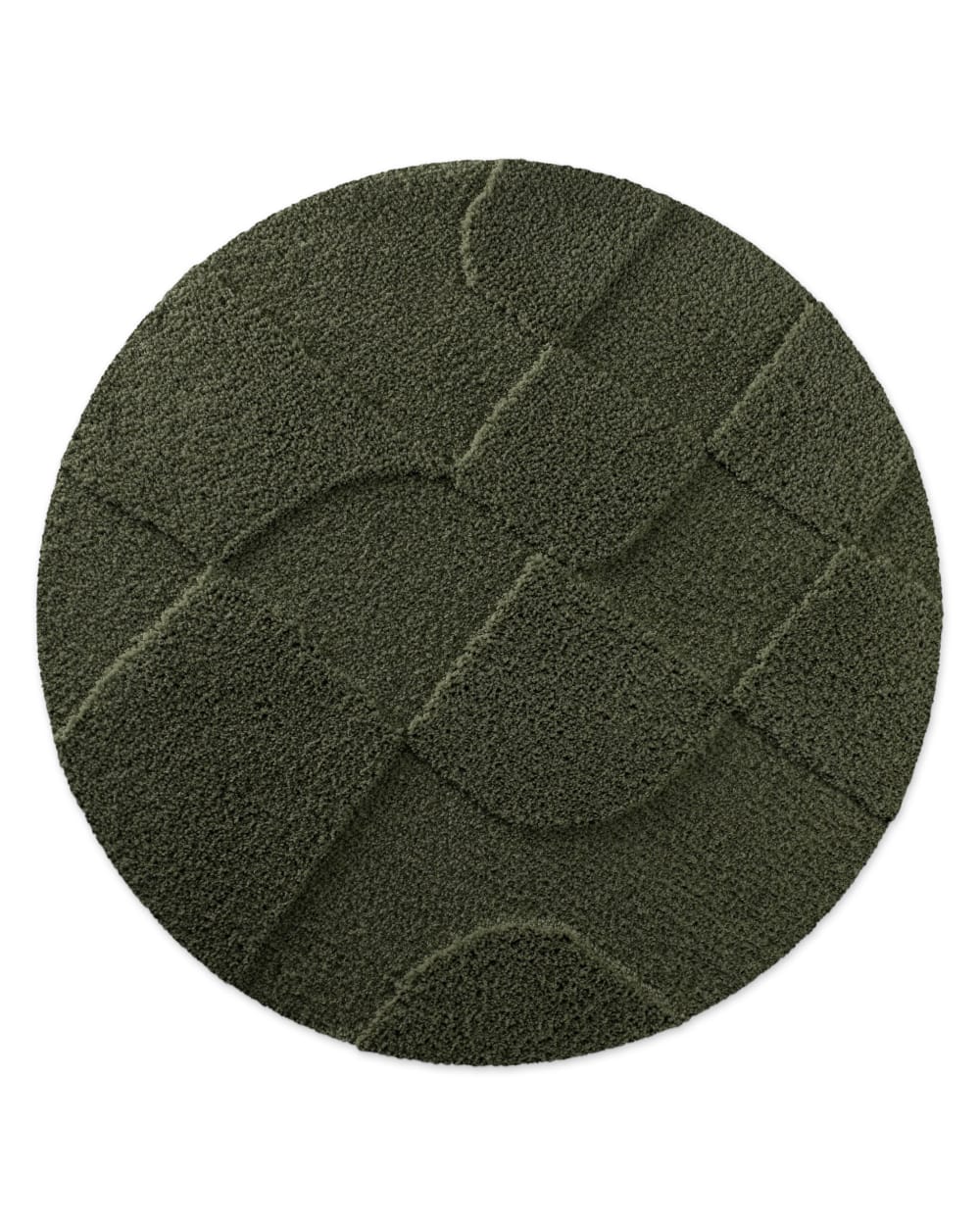 Tapis de bain rond à