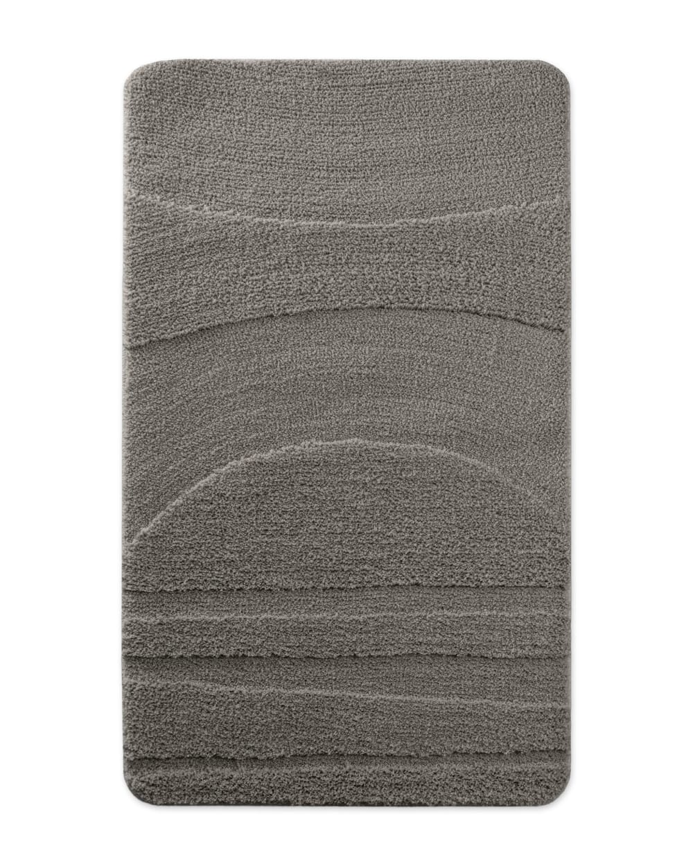 Wecon Home Badematte mit Relief basaltgrau 80x150 style modern Öko-Tex Zertifikat - Pes - Polyester
