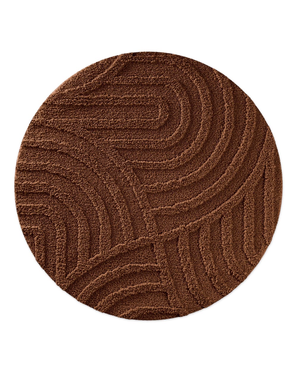 Tapis de bain rond à