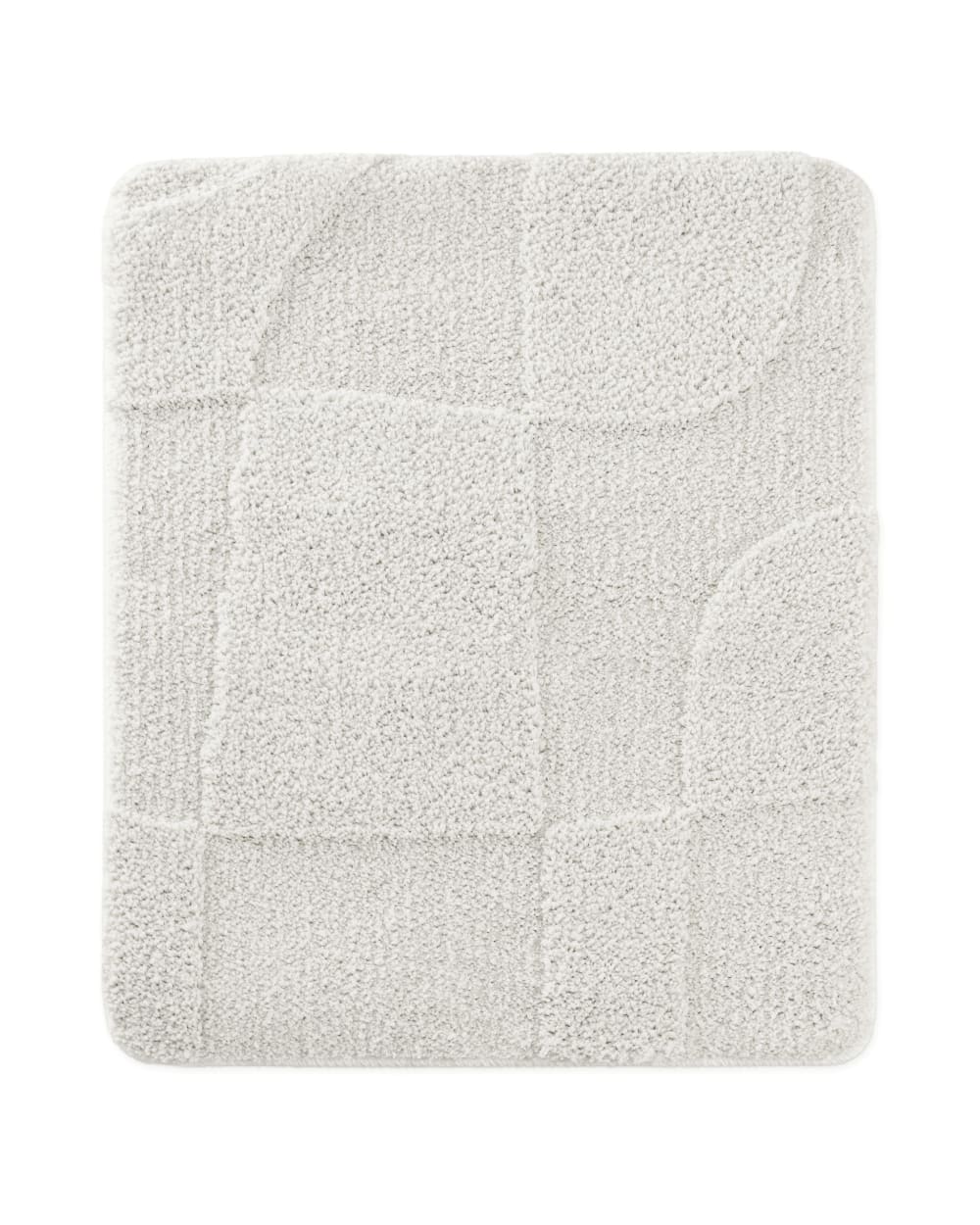 Tapis de bain à relief blanc 55x65