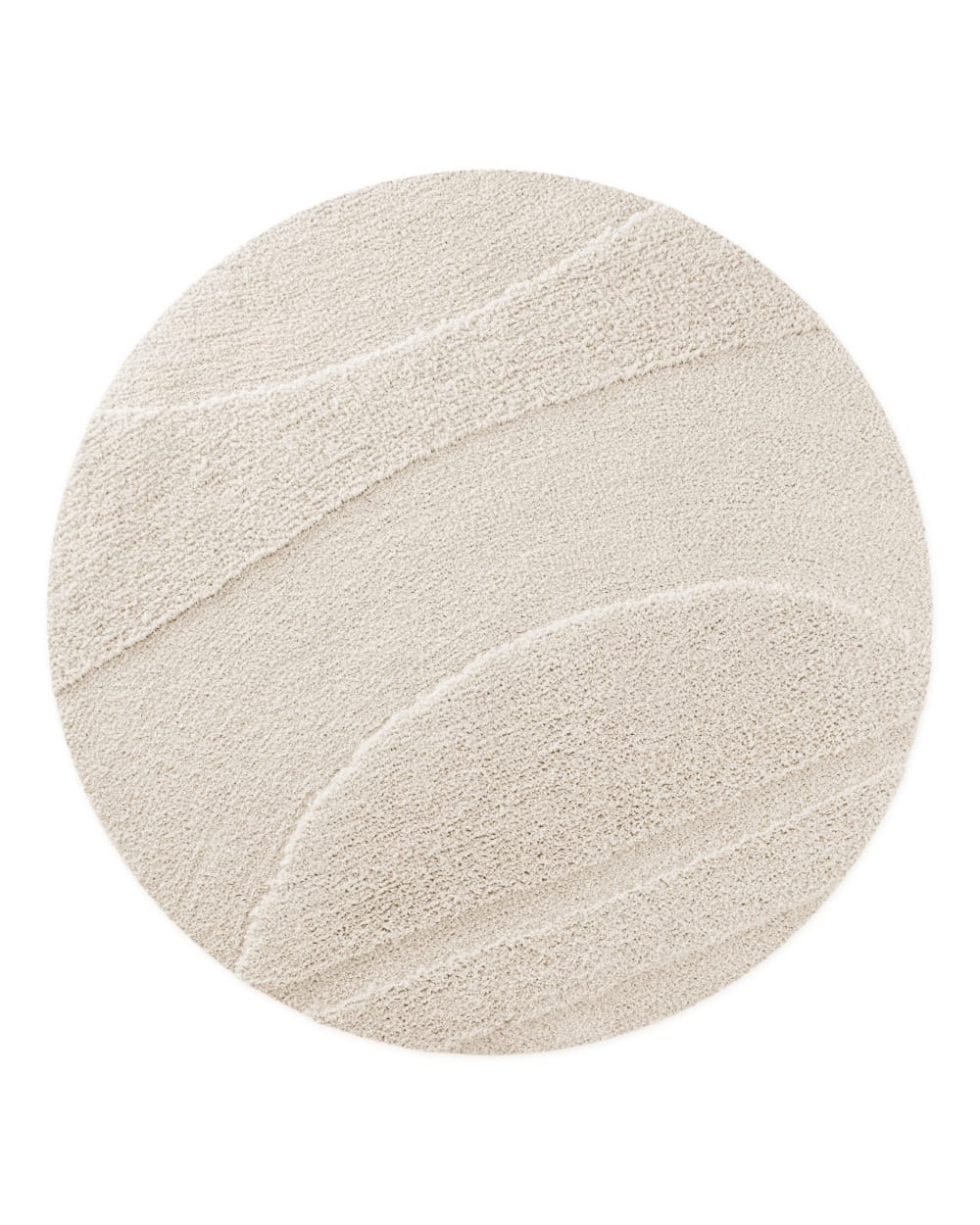 Tapis de bain rond à